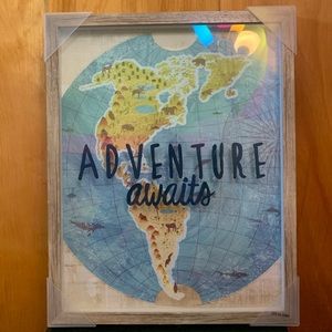 Adventure Awaits Framed Wall Decor